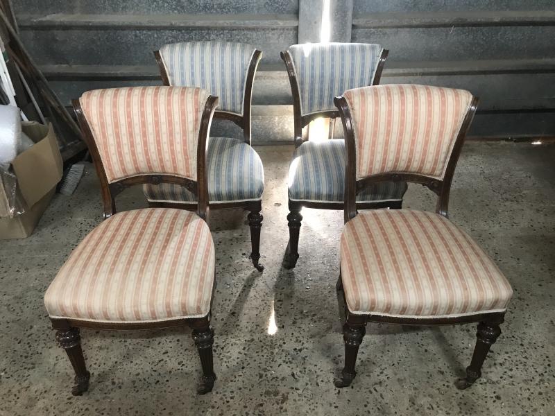Beautiful set of 4 Victorian dining chairs