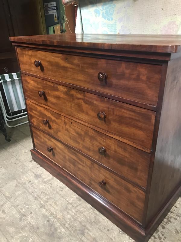 Large 19th century French chest of drawers .