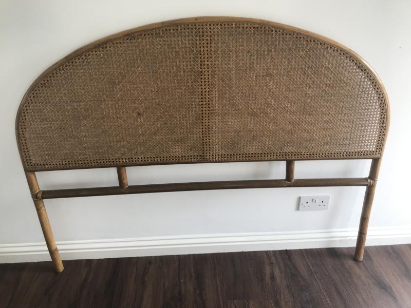 Mid century bamboo head board