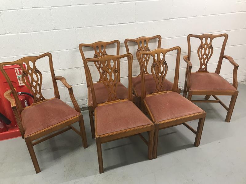 Set of 6 Georgian style chairs