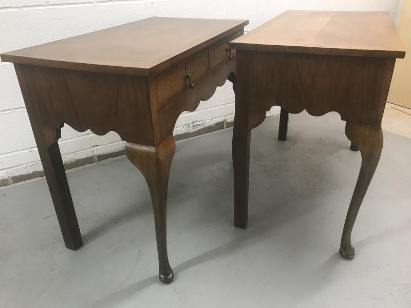 Pair of Queen Anne style console tables